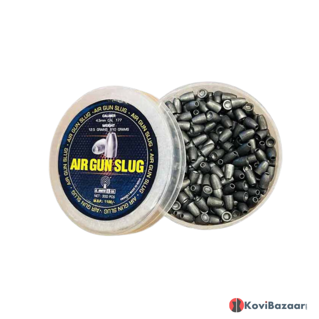 G Smith & Co. Air Gun Slug 0.177 Cal (4.5mm) Pellets 300ct,12.5gr