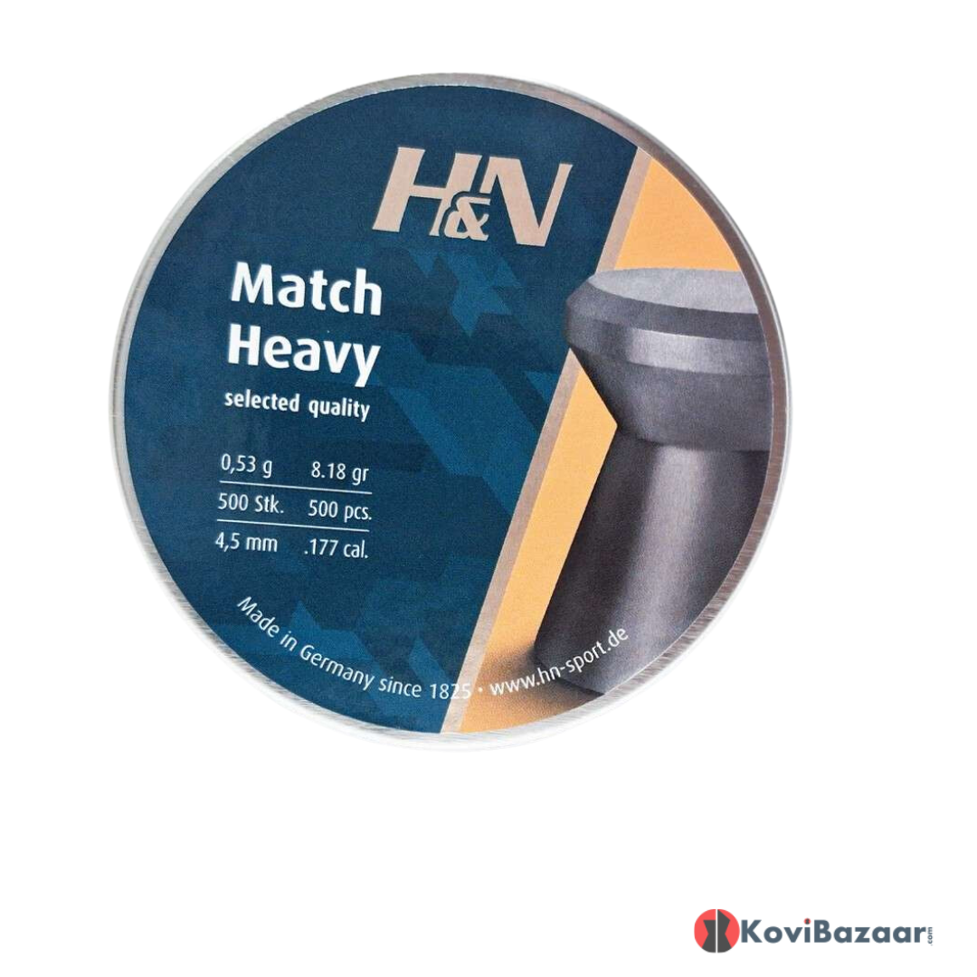 H&N Match Heavy Pellets 4.5 mm/,177Cal 8.18gr